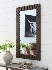 Advin - Accent Mirror - Dark Brown - R&R Furniture Gallery (Fountain Valley, CA)