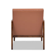 Kenneth - Modern Transitional Lounge Accent Chair - Brown - R&R Furniture Gallery (Fountain Valley, CA)