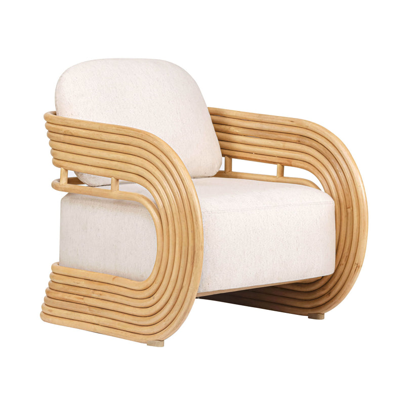 Lauretta - Accent Chair - Cream - R&R Furniture Gallery (Fountain Valley, CA)
