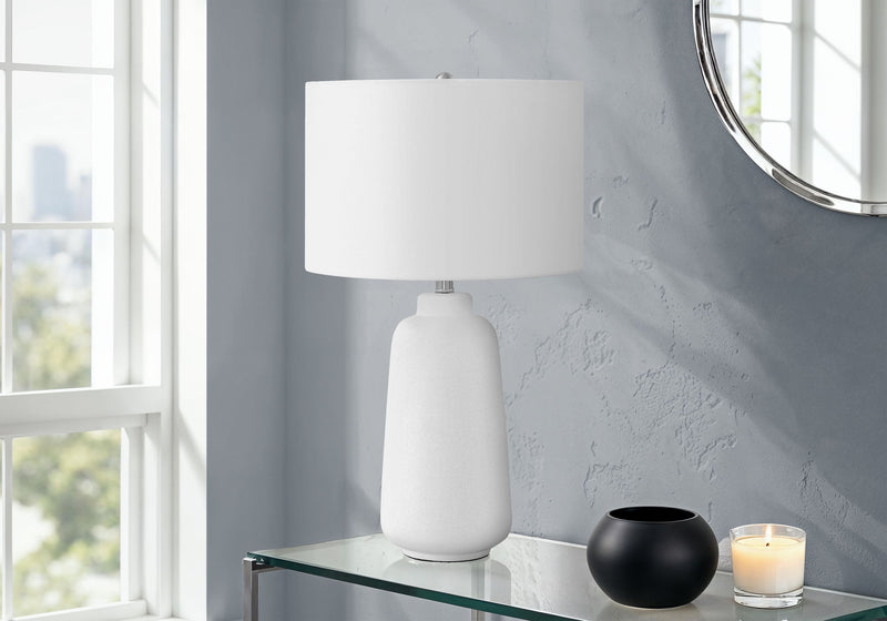 Lighting, Table Lamp, Ceramic, Modern - Cream - R&R Furniture Gallery (Fountain Valley, CA)