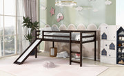 DreamHaus loft bed with slide featuring multifunctional design, sturdy frame, and built-in ladder for children’s bedroom.
