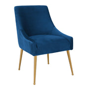 Beatrix - Pleated Velvet Side Chair - R&R Furniture Gallery (Fountain Valley, CA)