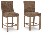 Walton Bridge - Barstool (Set of 2) - Driftwood - R&R Furniture Gallery (Fountain Valley, CA)