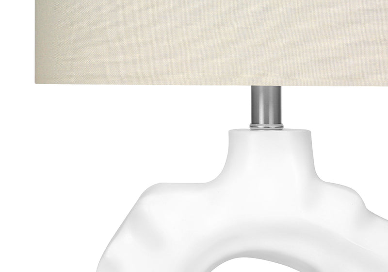 Lighting, Table Lamp, Modern - Cream - R&R Furniture Gallery (Fountain Valley, CA)