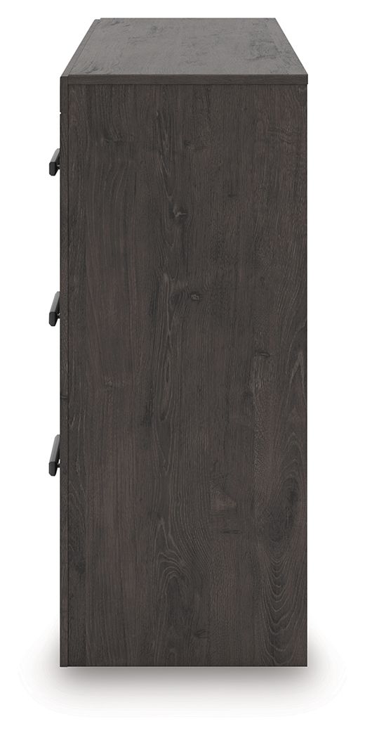 Prendonea - Six Drawer Dresser - Charcoal - R&R Furniture Gallery (Fountain Valley, CA)