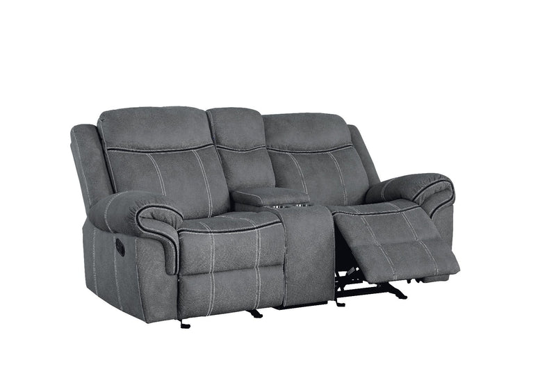 Zubaida - Loveseat w/USB Dock & Console (Glider & Motion) - R&R Furniture Gallery (Fountain Valley, CA)