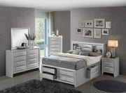 Modern Design Storage Bed With Bookcase Headboard - R&R Furniture Gallery (Fountain Valley, CA)