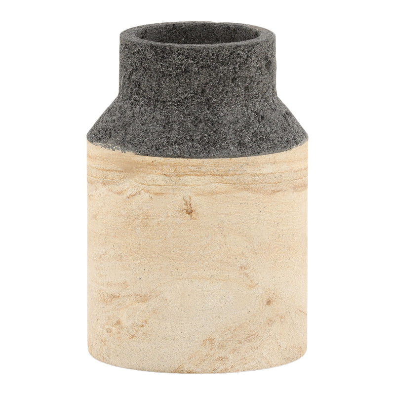 Domenico - Vase - Natural With Black
