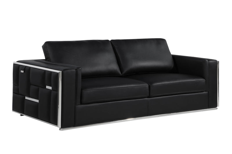 1130 - Top Grain Italian Leather Sofa - R&R Furniture Gallery (Fountain Valley, CA)