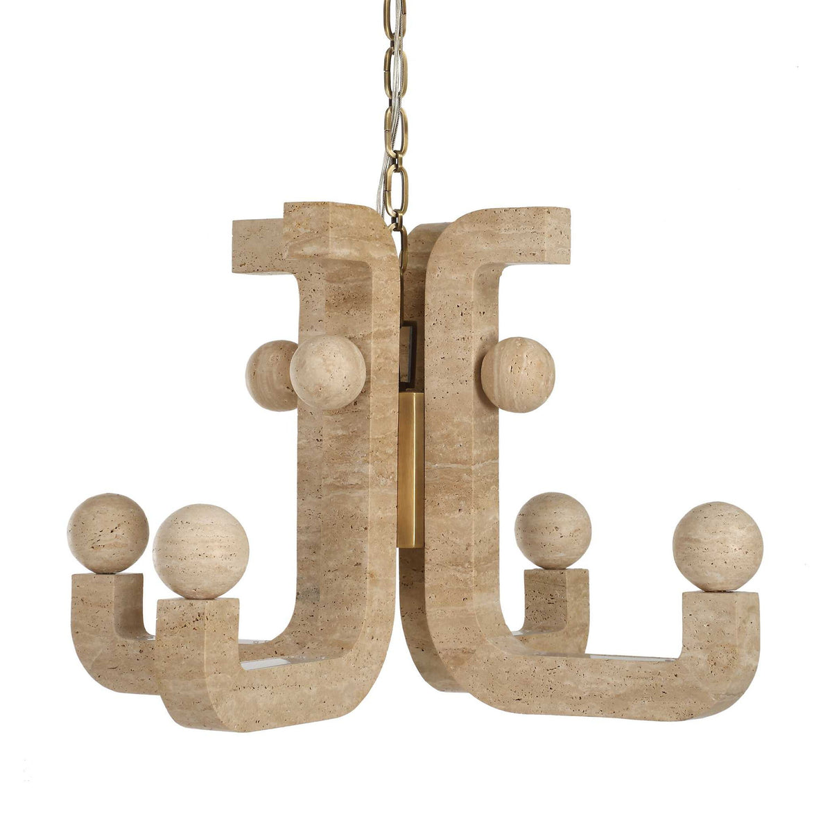 Equilibrium - 5 Light LED Pendant - Brass