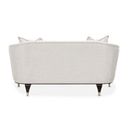 Paris Chic - Loveseat - Cremini / Espresso - R&R Furniture Gallery (Fountain Valley, CA)