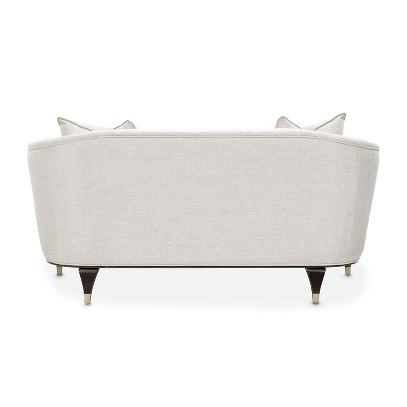Paris Chic - Loveseat - Cremini / Espresso - R&R Furniture Gallery (Fountain Valley, CA)
