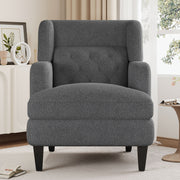 Upholstered Accent Chair Tufted Armchair For Living Room And Bedroom - R&R Furniture Gallery (Fountain Valley, CA)