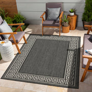 Sunshine - 5'3" X 7'3" Polypropylene Indoor, Outdoor Area Rug - Anthracite - R&R Furniture Gallery (Fountain Valley, CA)