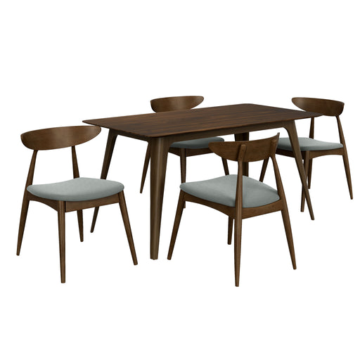 5 Piece Dining Set With Ergonomic Chairs - R&R Furniture Gallery (Fountain Valley, CA)