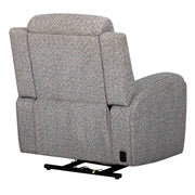 Parker Living Armstrong power recliner massage chair with heat, massage features, and auto-glide function, upholstered in dark leather