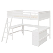 Loft Bed With Shelves With Desk - R&R Furniture Gallery (Fountain Valley, CA)