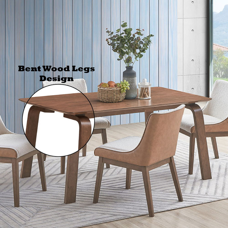 Ginny - Dining Table - Walnut - R&R Furniture Gallery (Fountain Valley, CA)