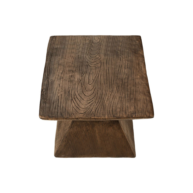 8th Street contemporary accent table for indoor or outdoor use, featuring a sleek design with a round tabletop and sturdy legs.