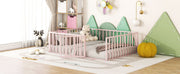 Metal Floor Bed Frame With Fence And Door - R&R Furniture Gallery (Fountain Valley, CA)