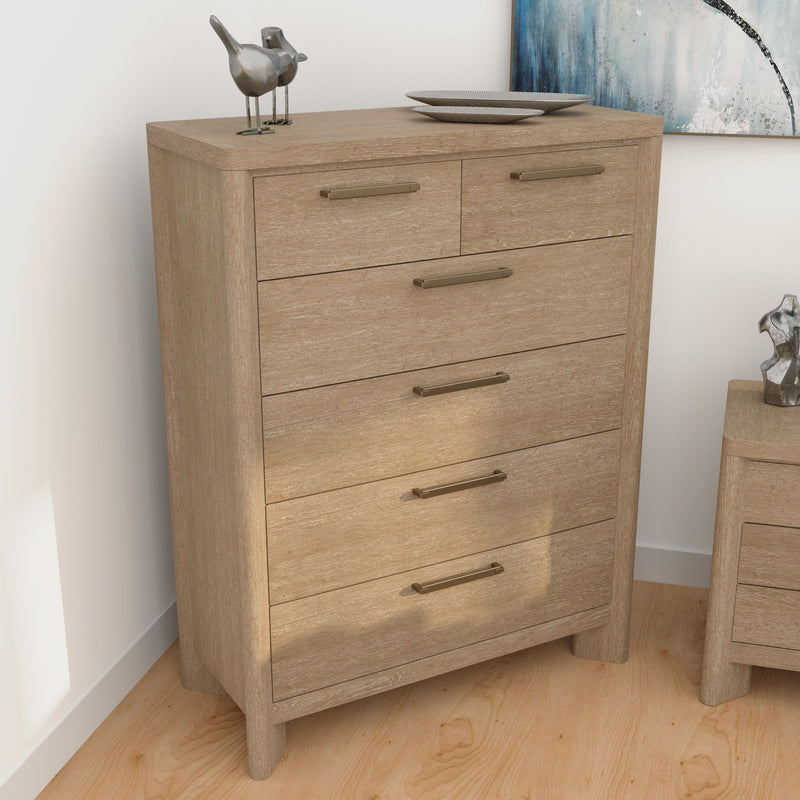 6 Drawer Chest - Tan - R&R Furniture Gallery (Fountain Valley, CA)