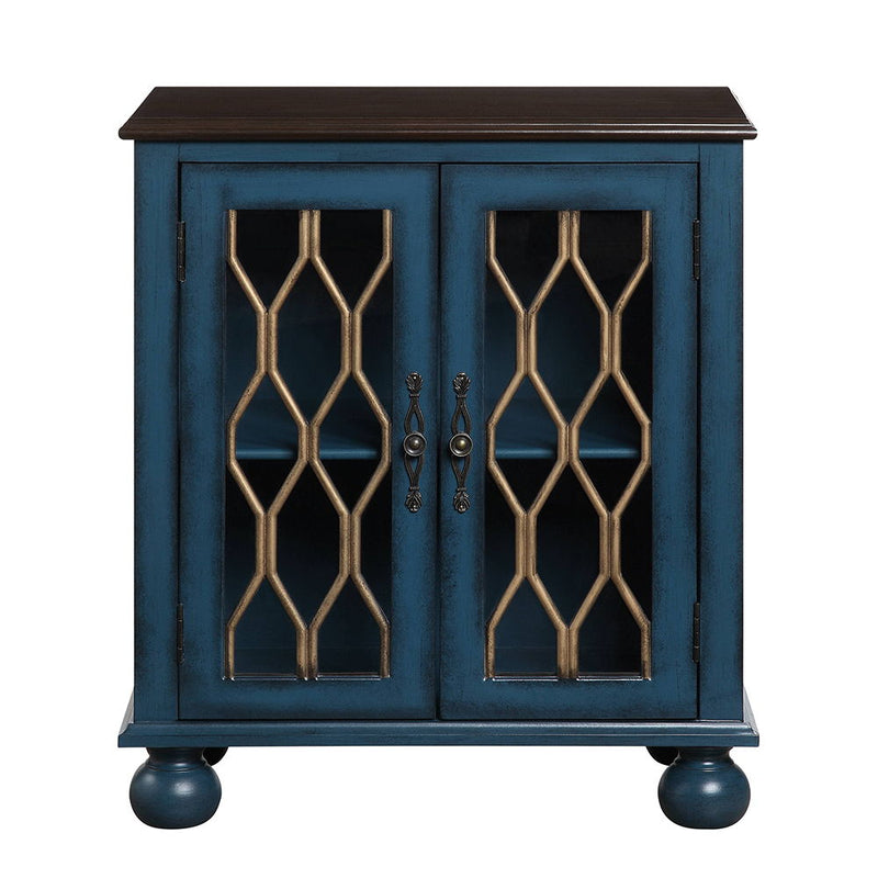 Lassie - Console Cabinet - Antique Blue - R&R Furniture Gallery (Fountain Valley, CA)
