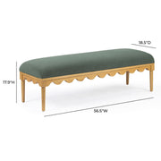 Oodle - Vegan Mohair Bench - R&R Furniture Gallery (Fountain Valley, CA)