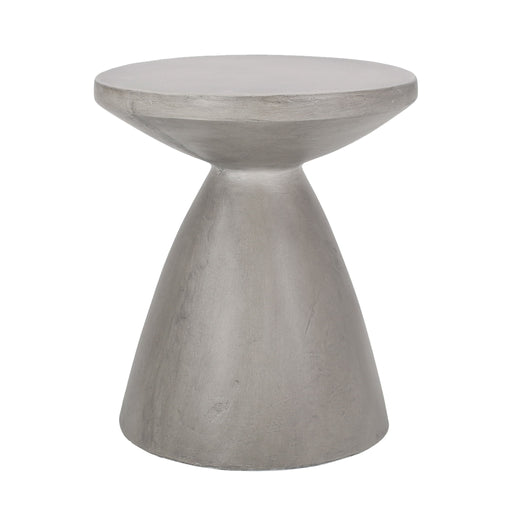 Noble House outdoor and indoor lightweight concrete side table with sleek design and sturdy surface.