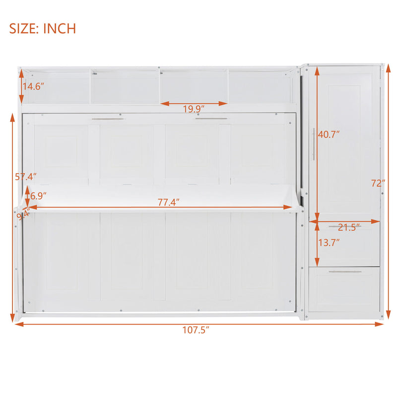 Space Saving Murphy Wall Bed With Closet And Drawers - R&R Furniture Gallery (Fountain Valley, CA)