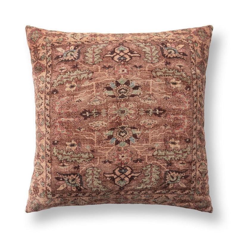 Transcendence - 22" x 22" Medley Pillow - Multi / Olive Green - R&R Furniture Gallery (Fountain Valley, CA)