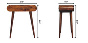 Mini Round Fold Vanity - Chestnut - R&R Furniture Gallery (Fountain Valley, CA)