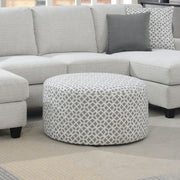 Round Ottoman - Gray - R&R Furniture Gallery (Fountain Valley, CA)