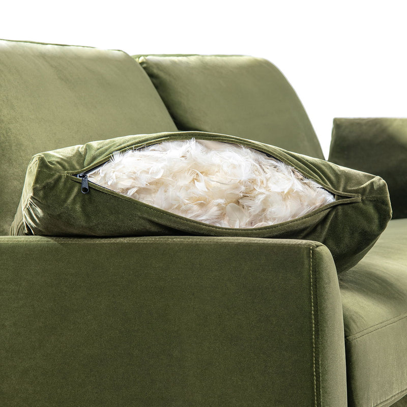 Pasadena - Wide Modern Farmhouse Accent Arm Chair - Olive Green - R&R Furniture Gallery (Fountain Valley, CA)