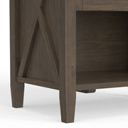 Ela - Bedside Table - Smoky Brown - R&R Furniture Gallery (Fountain Valley, CA)