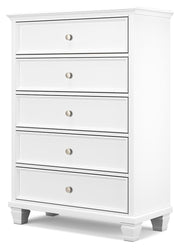 Fortman - Five Drawer Chest - White - R&R Furniture Gallery (Fountain Valley, CA)