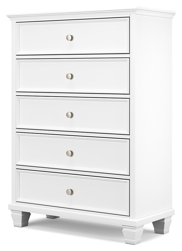Fortman - Five Drawer Chest - White - R&R Furniture Gallery (Fountain Valley, CA)