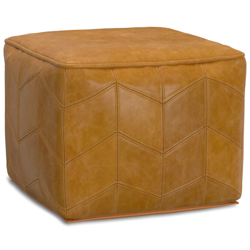 Morden - Square Pouf - Brown - R&R Furniture Gallery (Fountain Valley, CA)