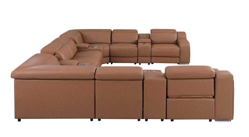 1116 - 12-Piece U-Shaped Sectional Sofa In With 4 Power Recliners & Power Headrests