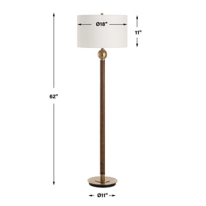 Keros - Floor Lamp - Dark Oak