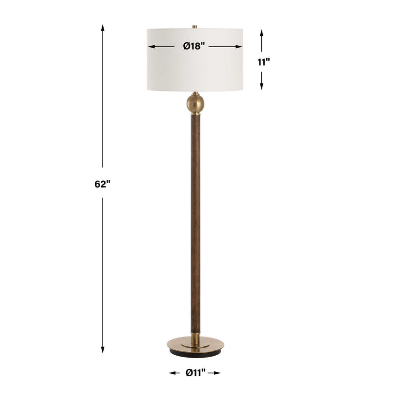 Keros - Floor Lamp - Dark Oak