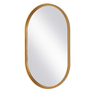 Iron Frame Mirror - Brushed Gold