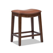 Barlow - Backless Saddle Counter Stool - Brown - R&R Furniture Gallery (Fountain Valley, CA)
