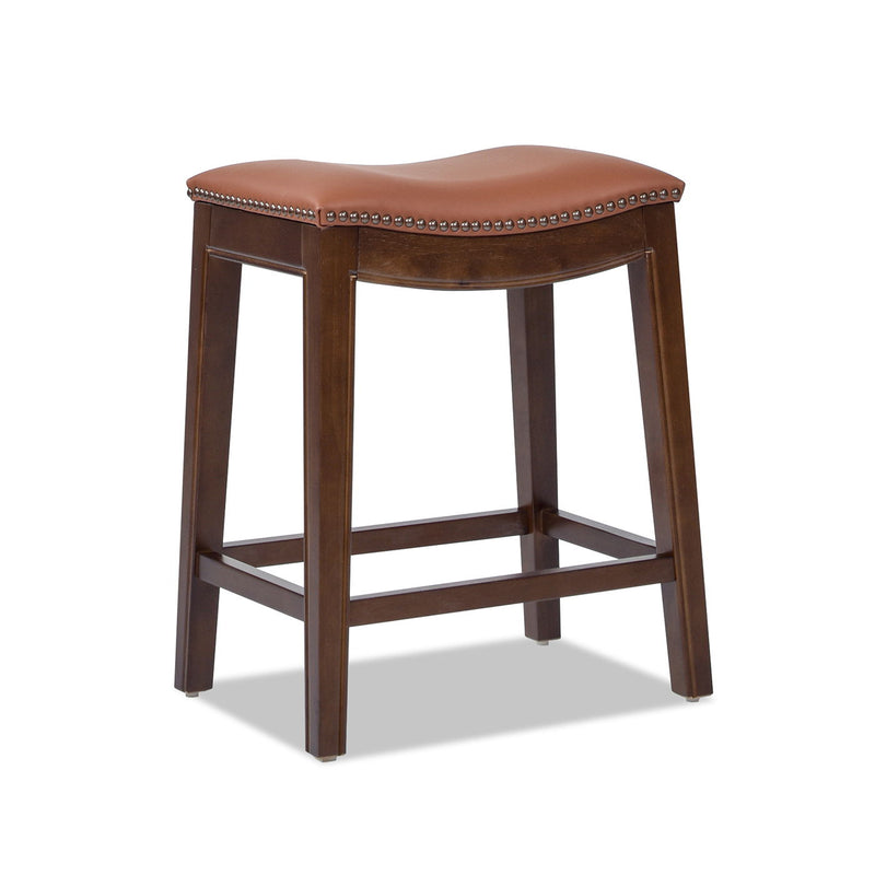 Barlow - Backless Saddle Counter Stool - Brown - R&R Furniture Gallery (Fountain Valley, CA)