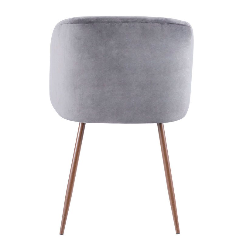 Set of two Lumi Source Fran contemporary dining chairs with sleek modern design and neutral upholstery.