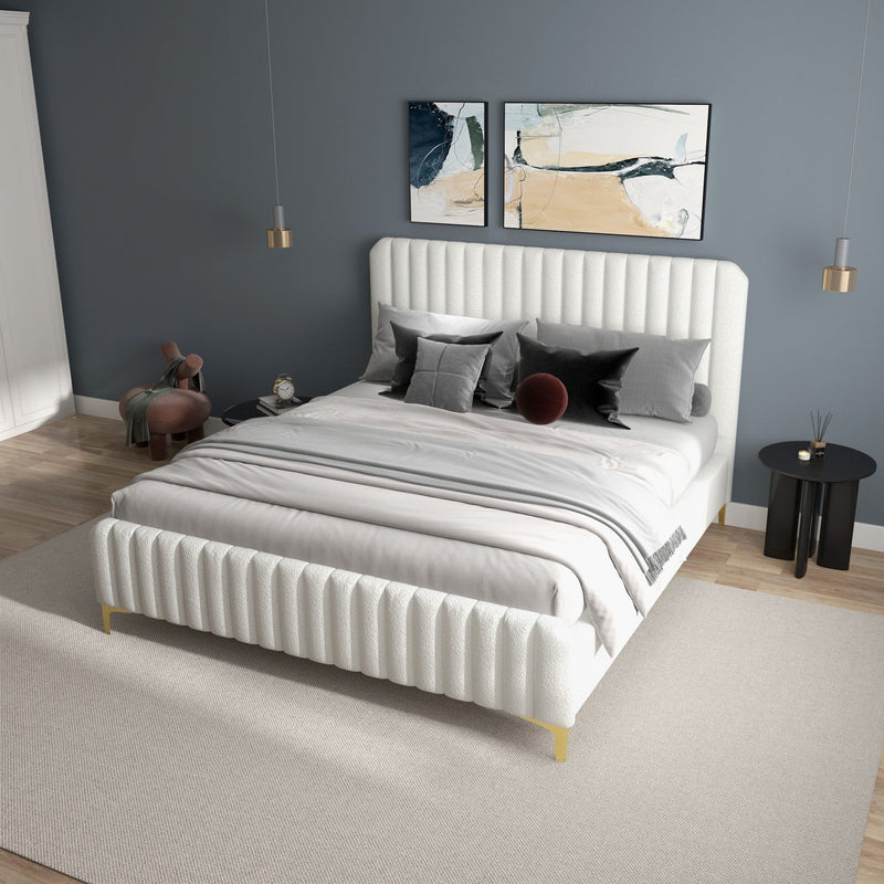 Valery - Upholstered Platform Bed - R&R Furniture Gallery (Fountain Valley, CA)