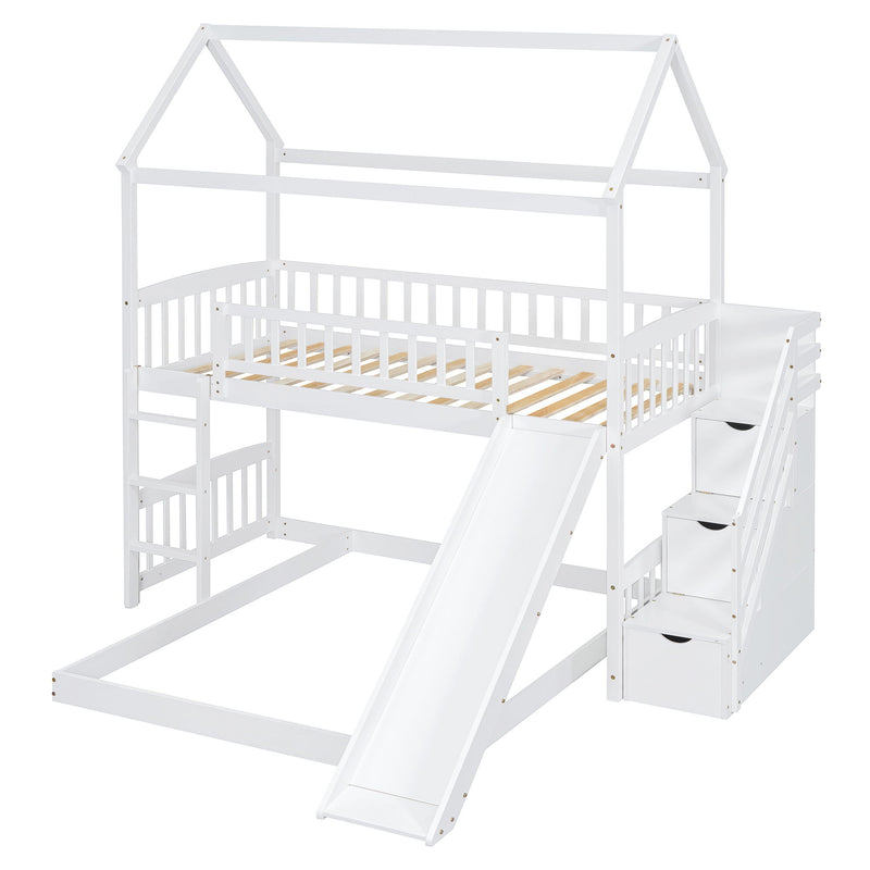 House Bunk Bed With Slide - R&R Furniture Gallery (Fountain Valley, CA)