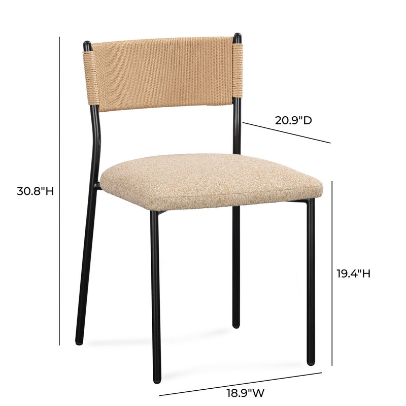 Celine - Boucle Dining Chair (Set of 2) - R&R Furniture Gallery (Fountain Valley, CA)