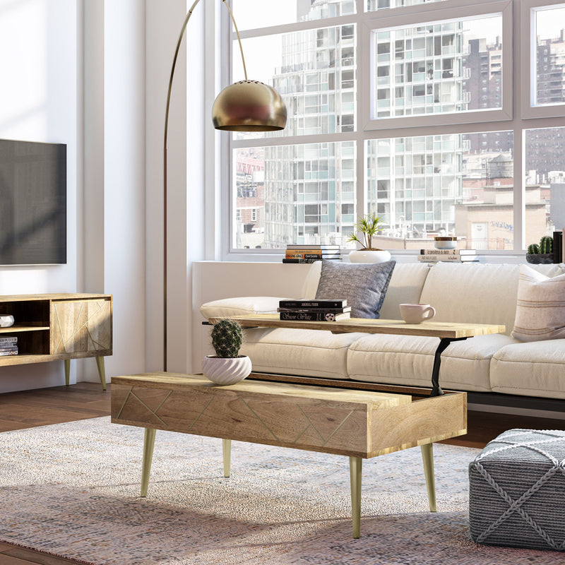 Jager - Lift Top Coffee Table Handcrafted - R&R Furniture Gallery (Fountain Valley, CA)