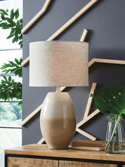 Linas - Metal Table Lamp - Cream / Beige - R&R Furniture Gallery (Fountain Valley, CA)