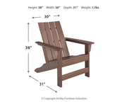 Emmeline - Adirondack Chair - Brown - R&R Furniture Gallery (Fountain Valley, CA)